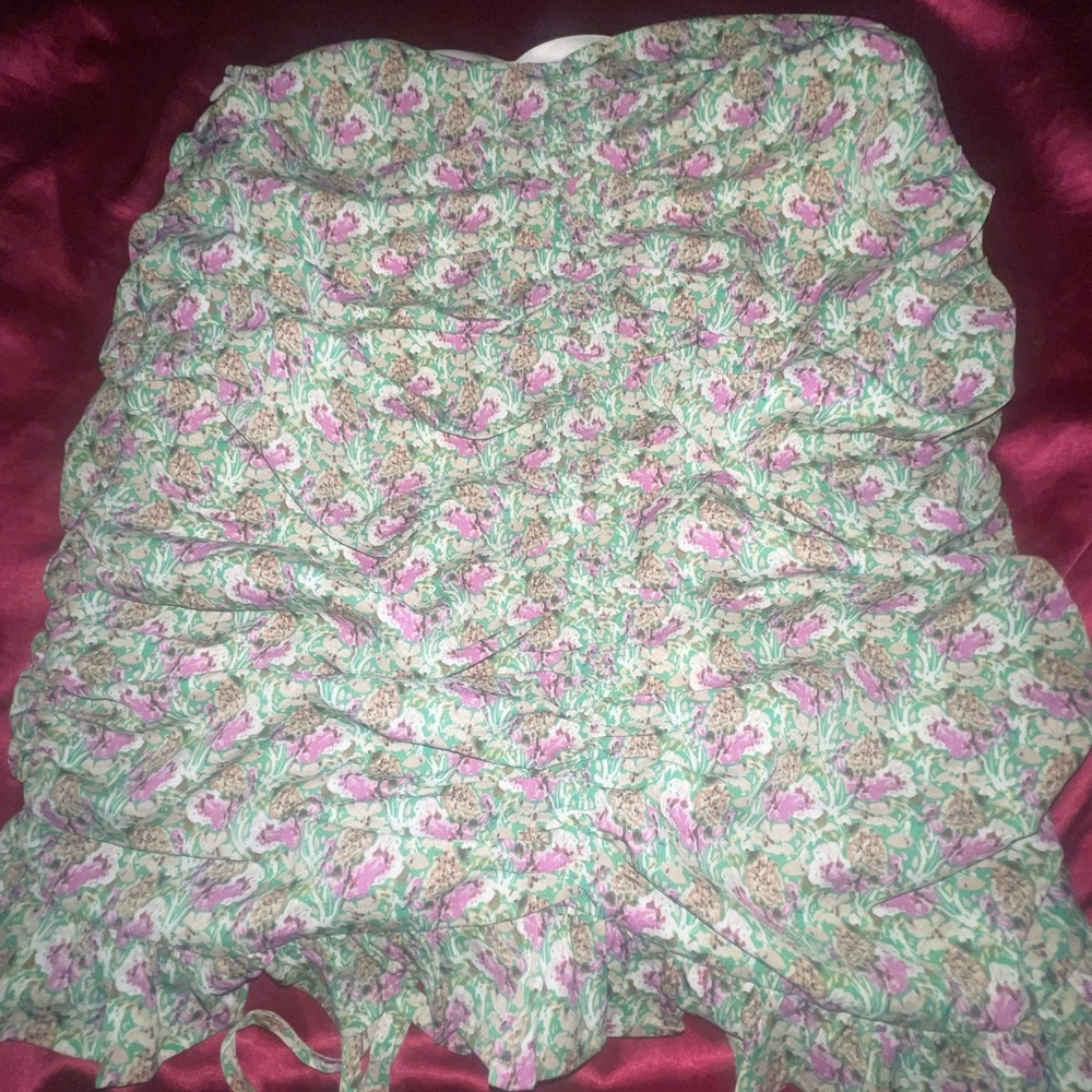 Green Flower Skirt